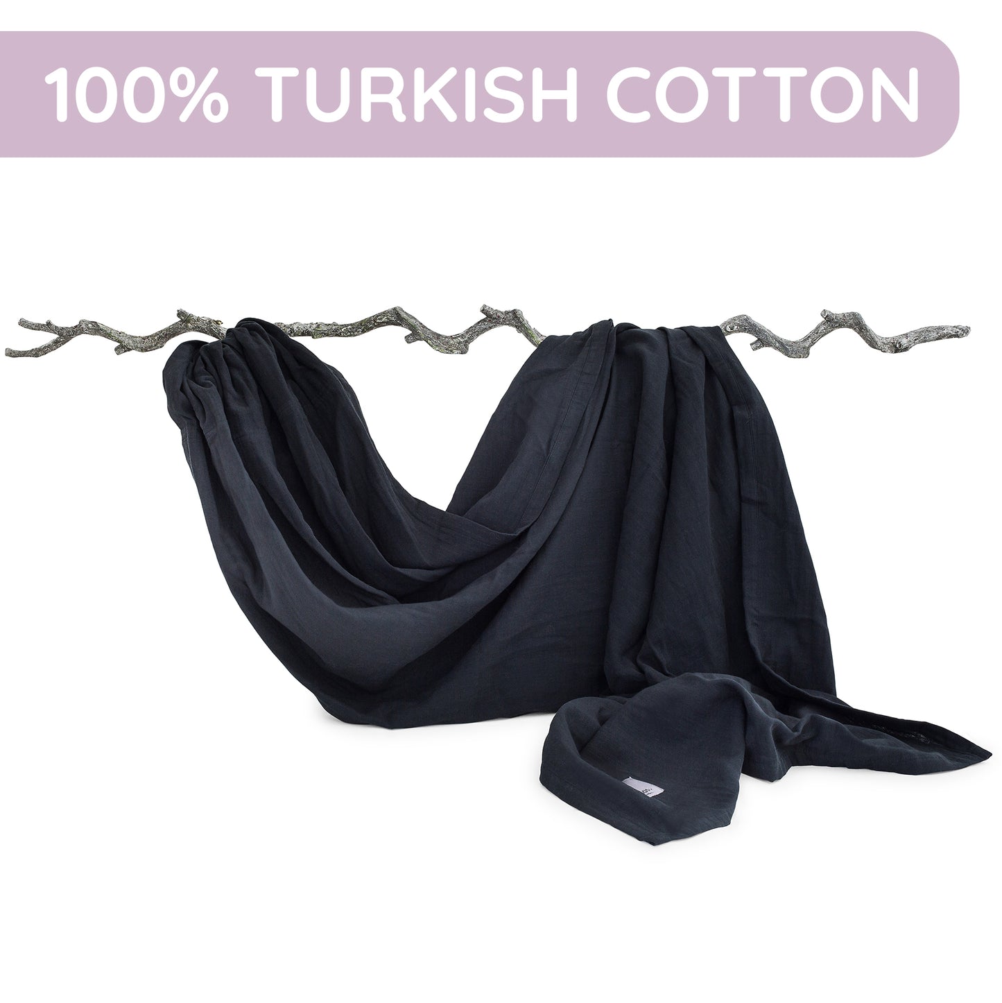 Black Baby Sling and Ring Sling 100% Cotton Muslin baby Carrier Suitable from Newborn to Toddler