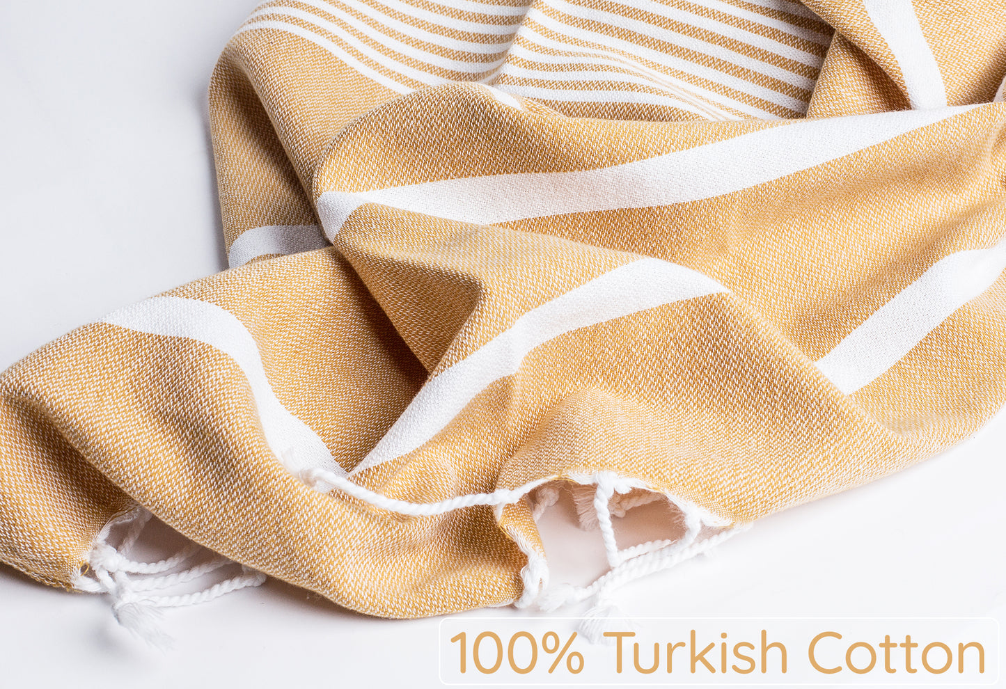 Orange Turkish Beach Towels (35”x67”) Lightweight, Quick drying and Sand Free Can be Used as Beach Blanket 100% Cotton