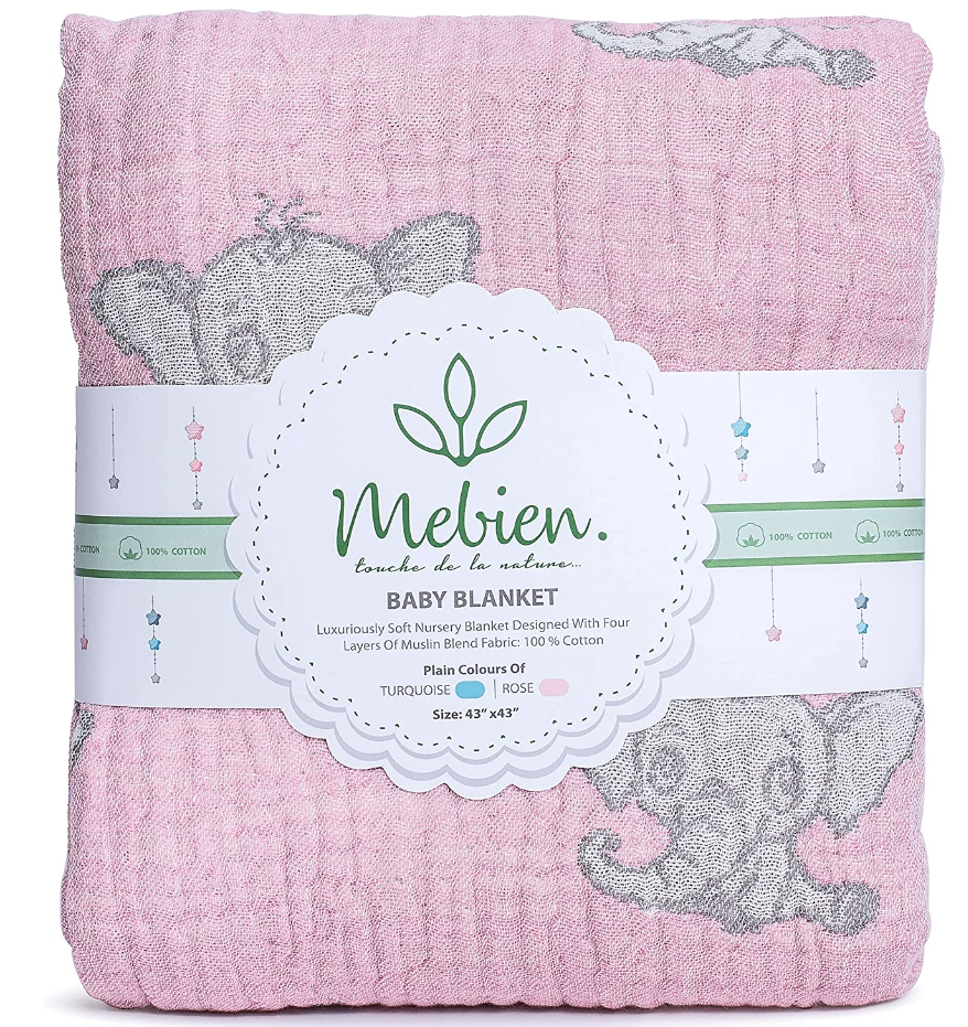 Thick muslin top baby blanket