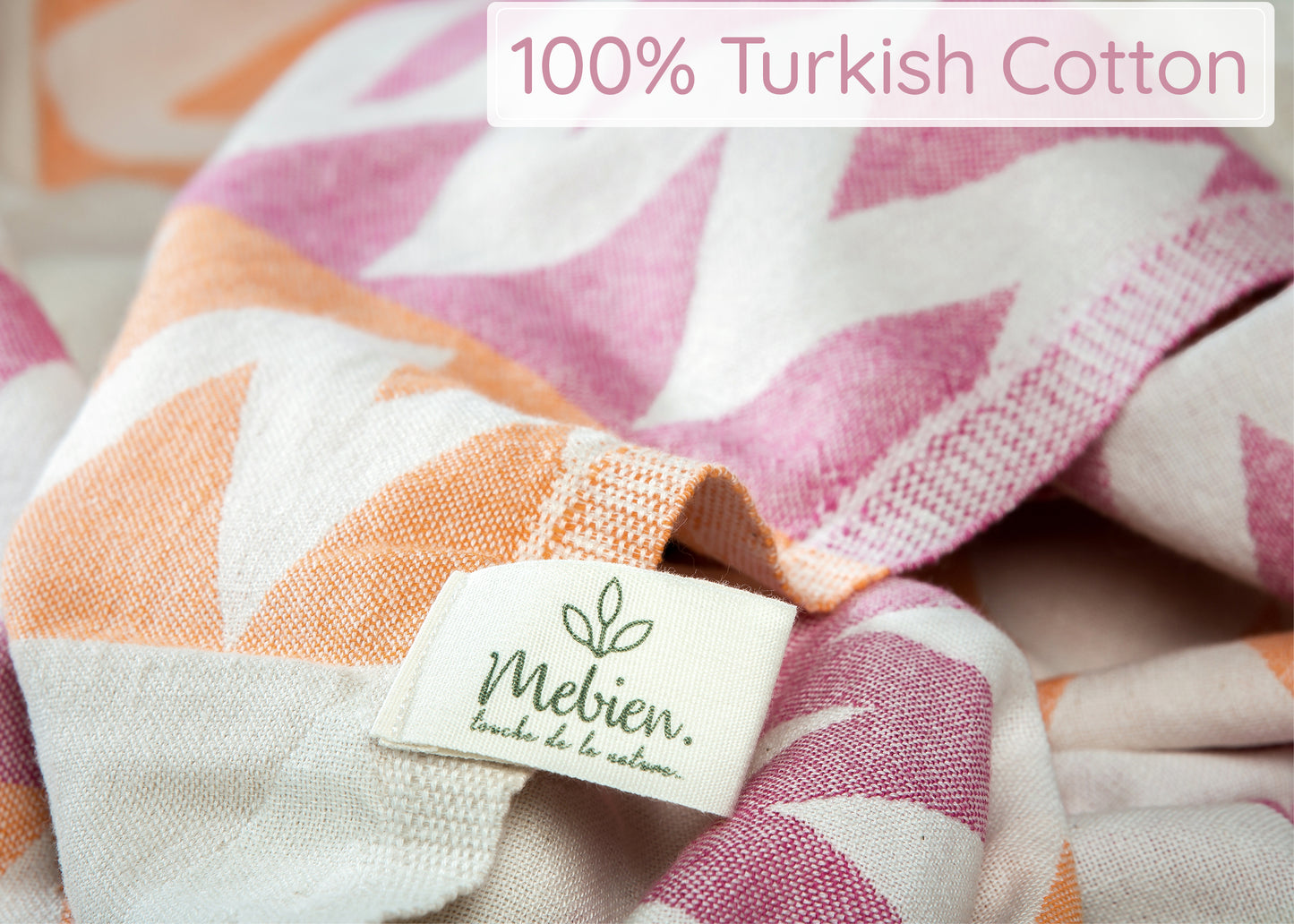 Grey Orange Red Turkish Beach Towel (35”x67”) Lightweight, Quick drying and Sand Free Can be Used as Beach Blanket 100% Cotton ZigZag Design