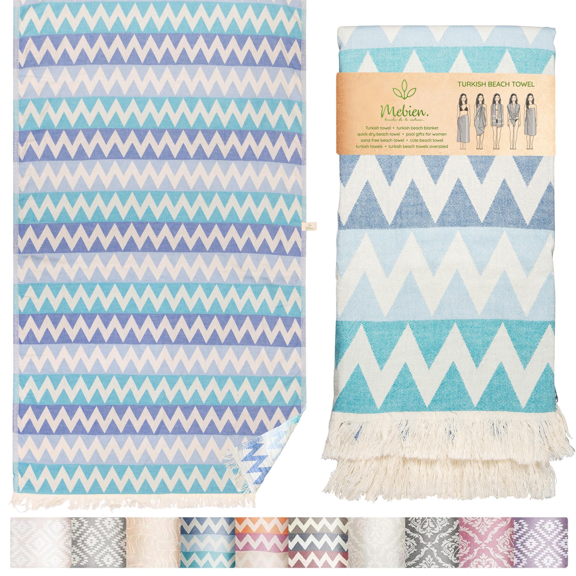 Mebien Turkish Beach Towel