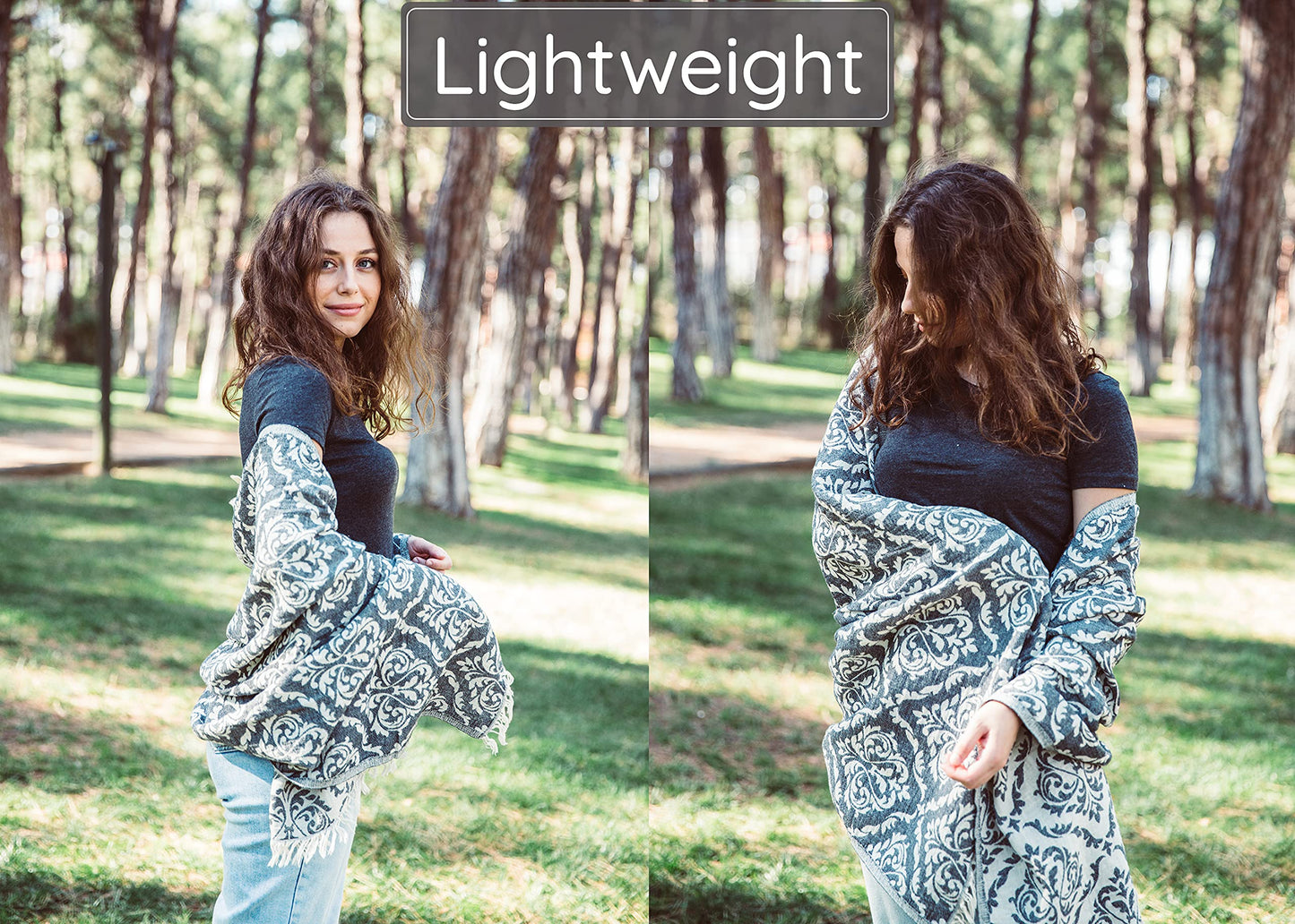 Premium Turkish Beach Towel – 35"x67" – 100% Cotton – Quick Dry Towel & Sand Free – Renaissance Black – Ideal for Travel & Pool