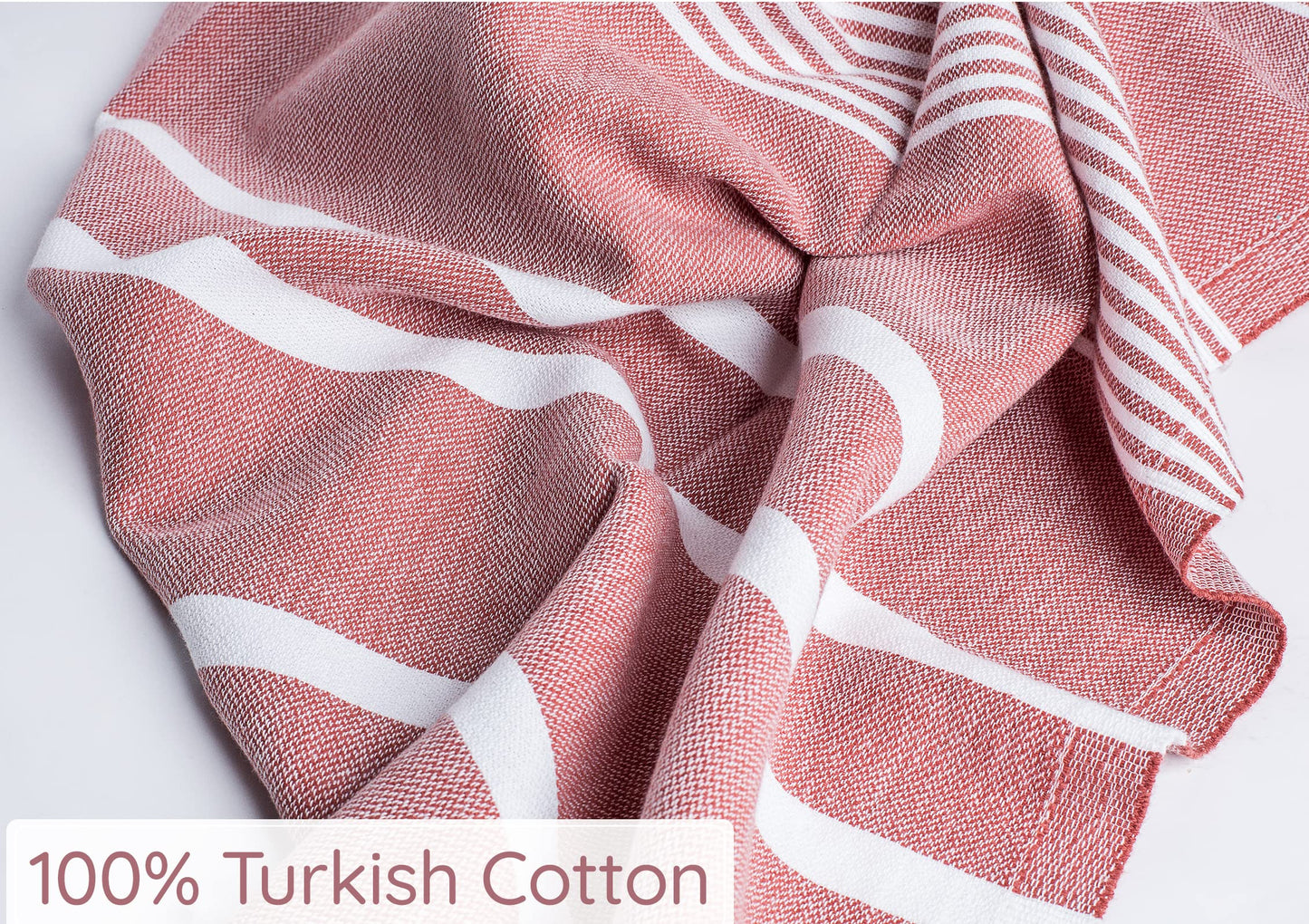 Premium Turkish Beach Towel – 100% Cotton, Quick Dry, Sand Free, Oversized Beach Towel 35”x 67” – Ideal for Travel, Pool, and Beach Towels – Burgundy